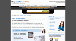 Desktop Screenshot of beko-ersatzteile-herde.mega-ersatzteile-online.de