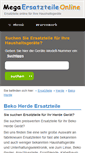 Mobile Screenshot of beko-ersatzteile-herde.mega-ersatzteile-online.de