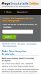Mobile Screenshot of beko-ersatzteile-geschirrspuler.mega-ersatzteile-online.de