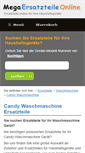 Mobile Screenshot of candy-ersatzteile-waschmaschine.mega-ersatzteile-online.de