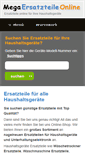 Mobile Screenshot of mega-ersatzteile-online.de