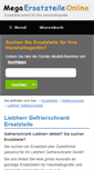Mobile Screenshot of liebherr-ersatzteile-gefrierschrank.mega-ersatzteile-online.de