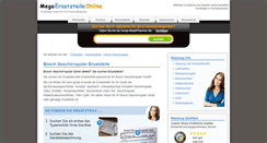 Desktop Screenshot of bosch-ersatzteile-geschirrspuler.mega-ersatzteile-online.de