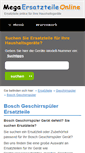 Mobile Screenshot of bosch-ersatzteile-geschirrspuler.mega-ersatzteile-online.de