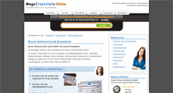 Desktop Screenshot of bosch-ersatzteile-gefrierschrank.mega-ersatzteile-online.de