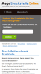 Mobile Screenshot of bosch-ersatzteile-gefrierschrank.mega-ersatzteile-online.de