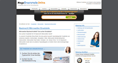 Desktop Screenshot of bauknecht-ersatzteile-mikrowellen.mega-ersatzteile-online.de