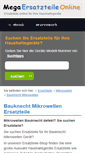Mobile Screenshot of bauknecht-ersatzteile-mikrowellen.mega-ersatzteile-online.de