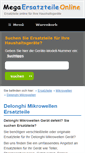 Mobile Screenshot of delonghi-ersatzteile-mikrowellen.mega-ersatzteile-online.de