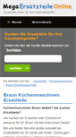 Mobile Screenshot of braun-ersatzteile-kuchenmaschinen.mega-ersatzteile-online.de