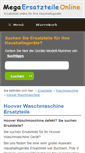 Mobile Screenshot of hoover-ersatzteile-waschmaschine.mega-ersatzteile-online.de