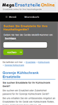 Mobile Screenshot of gorenje-ersatzteile-kuhlschrank.mega-ersatzteile-online.de
